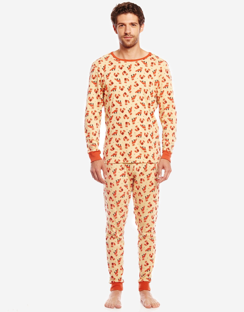 Leveret Men's Wild Animals Cotton Pajamas – Leveret Clothing