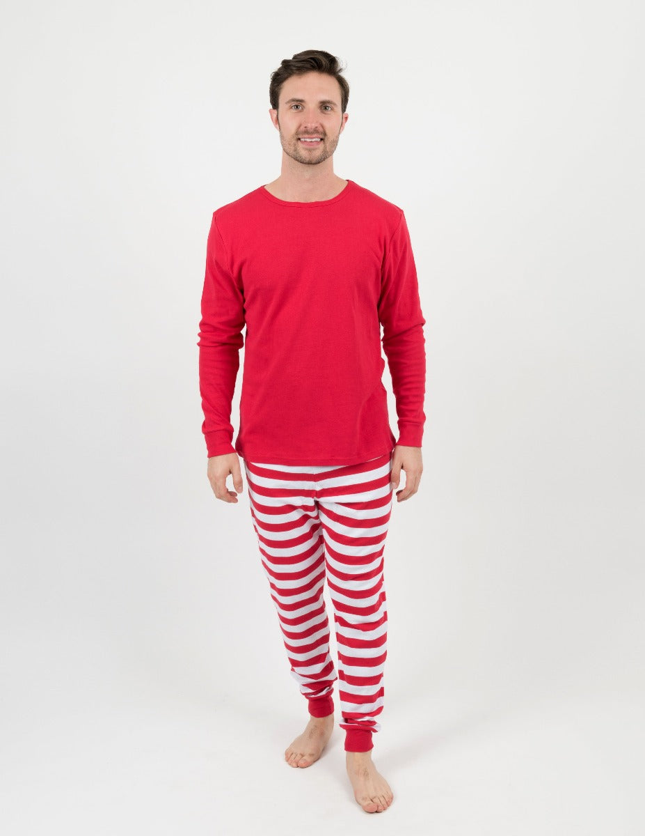 Leveret Men's Cotton Stripe Pajamas – Leveret Clothing