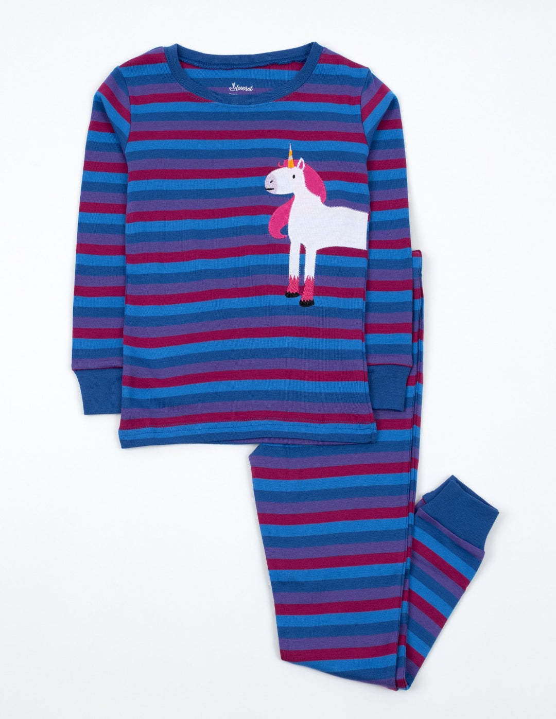 Kids Footed Rainbow Unicorn Pajamas