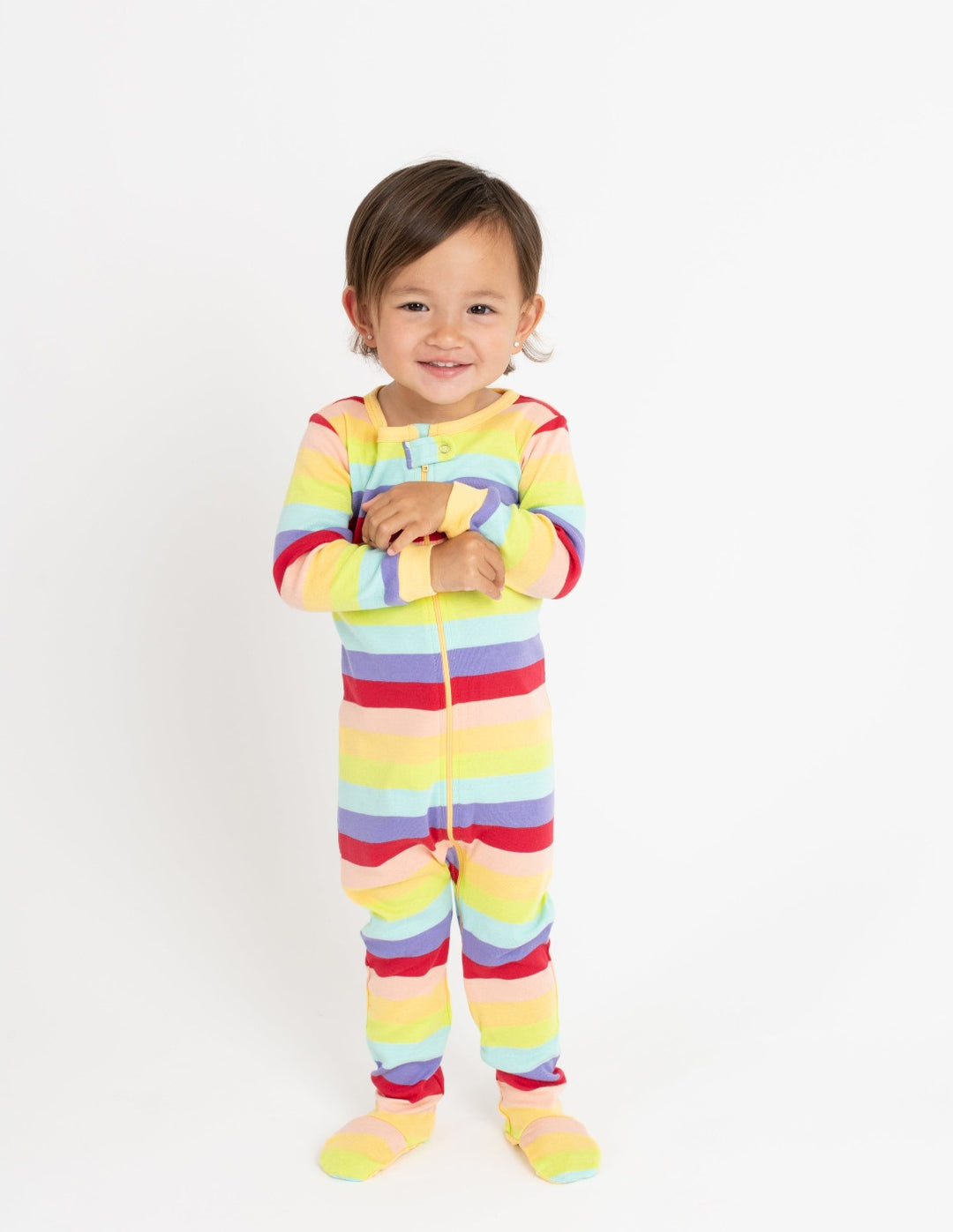 Rainbow Shops Womens Girls Thermal Pajama Top and Pants, White