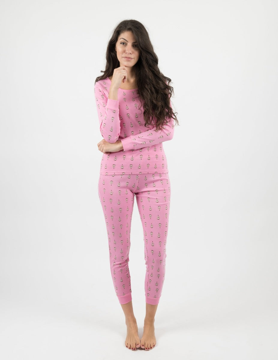 Leveret Women's Solid Pink Pajamas – Leveret Clothing