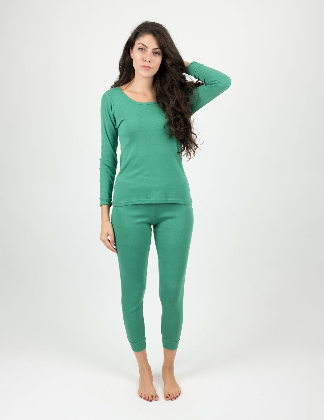 NANJIREN Womens Cotton Thermal Leggings Set Super Thick Cotton Long Johns  And Solid Color Thermal Pajamas For Casual Wear 231127 From Mang04, $41.71