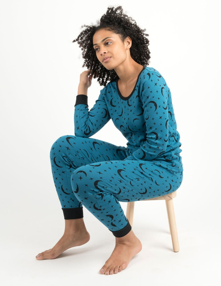 Leveret Women's Moon Pajamas – Leveret Clothing