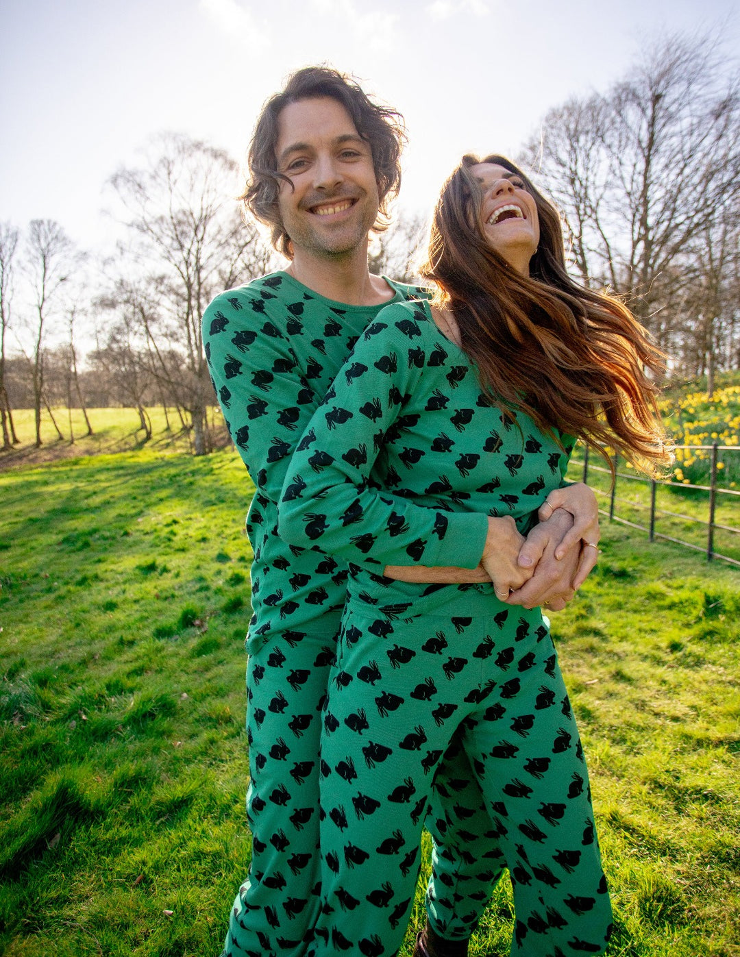 Men's Blue Rainbow Pajamas – Leveret Clothing