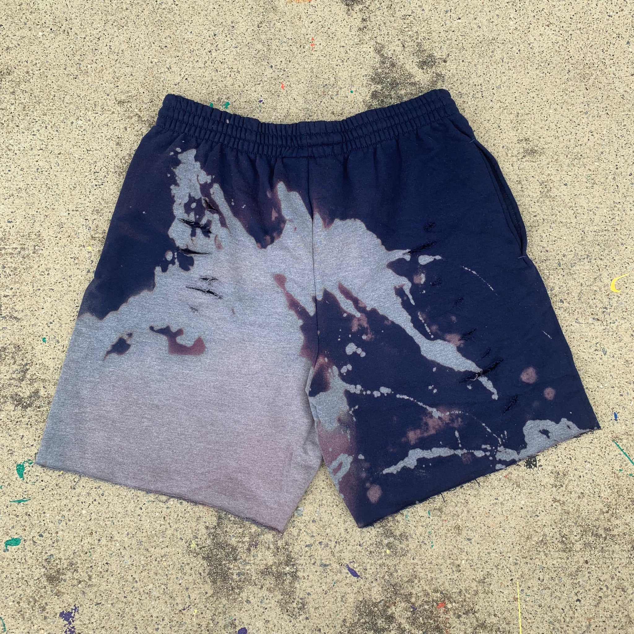 navy sweat shorts