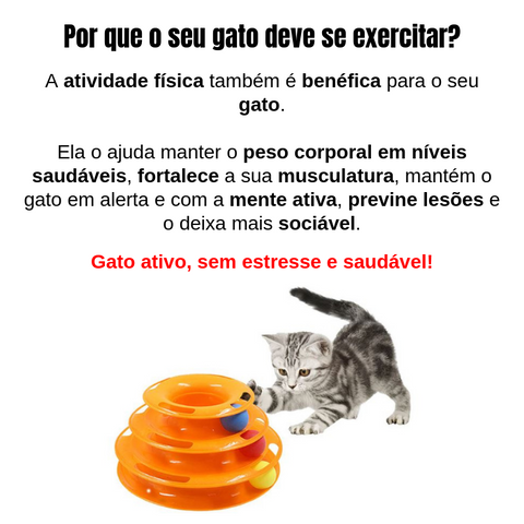 Brinquedo de Gato | Torre 3 Niveis | Frete Gratis