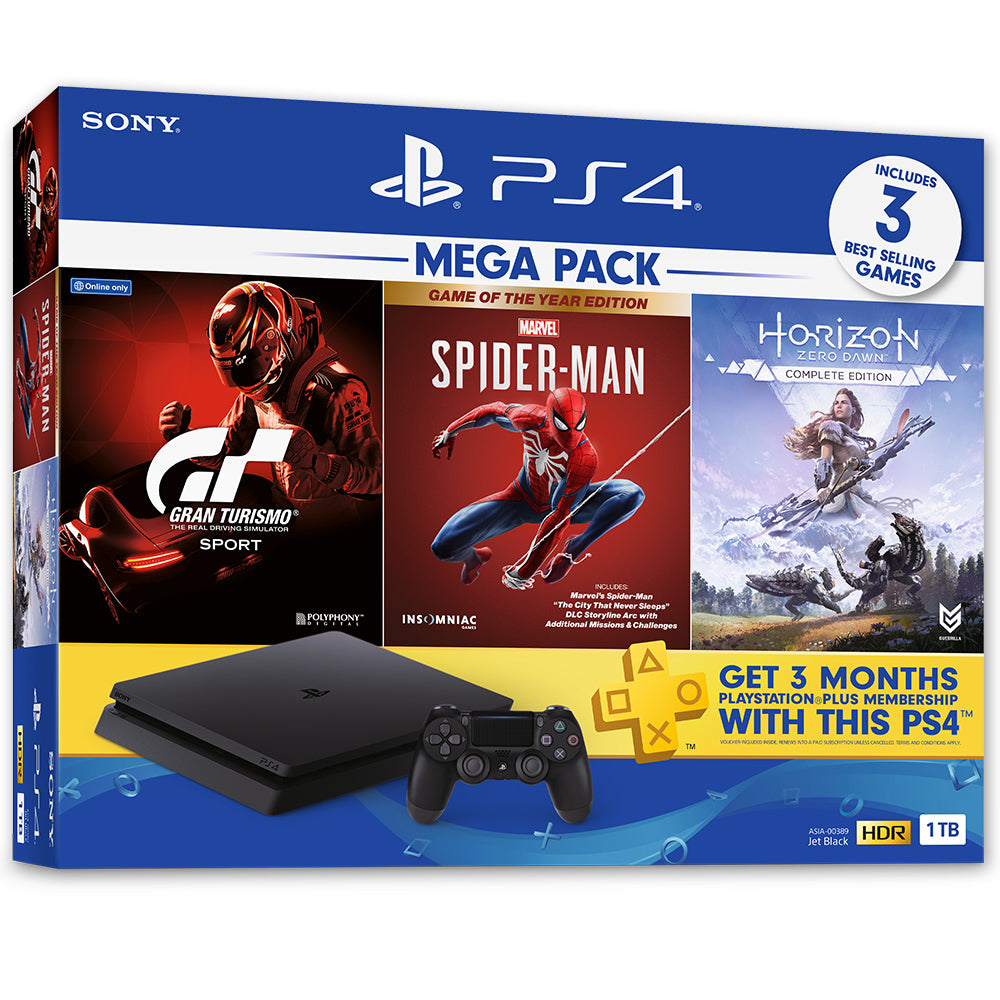 PS4 Console MEGA PACK 3 1TB Bundle 