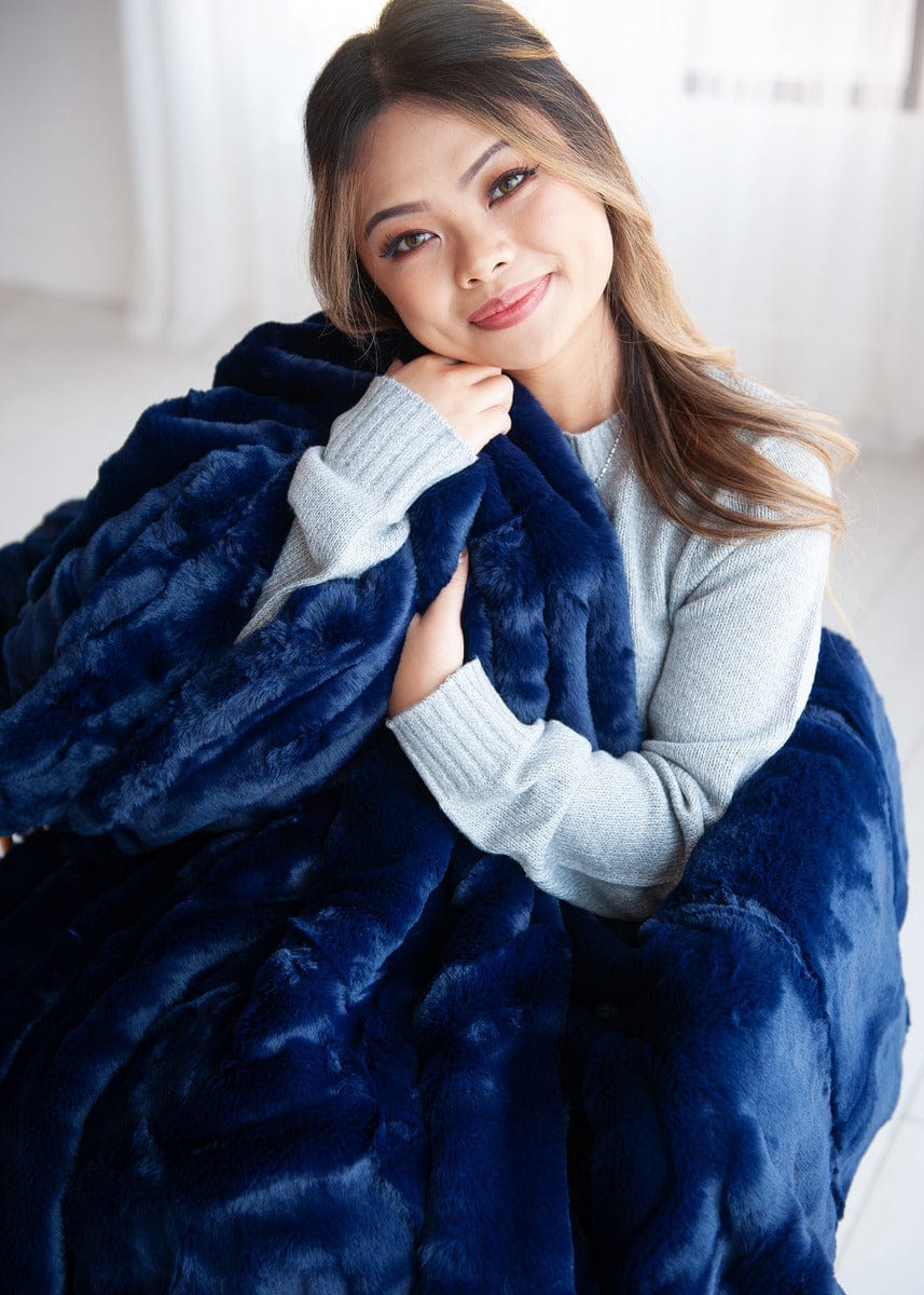 Lush Navy Blanket - Minky Couture product image