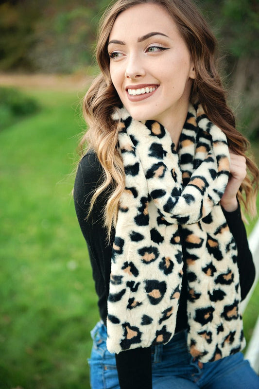 Minky Couture Leo Silver Scarf