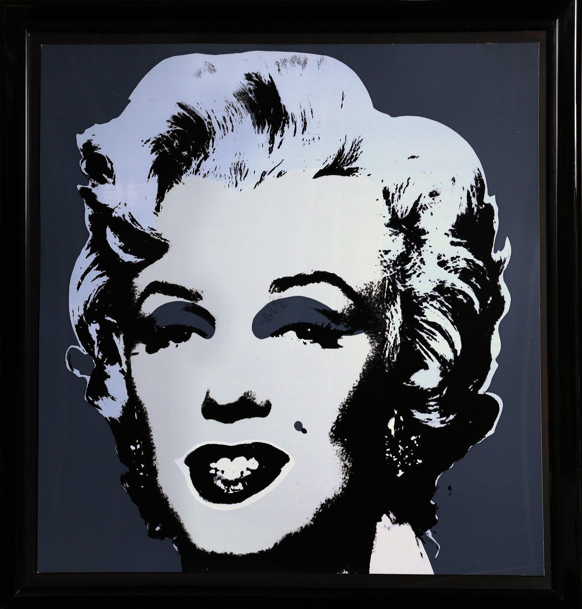 andy warhol marilyn monroe black and white