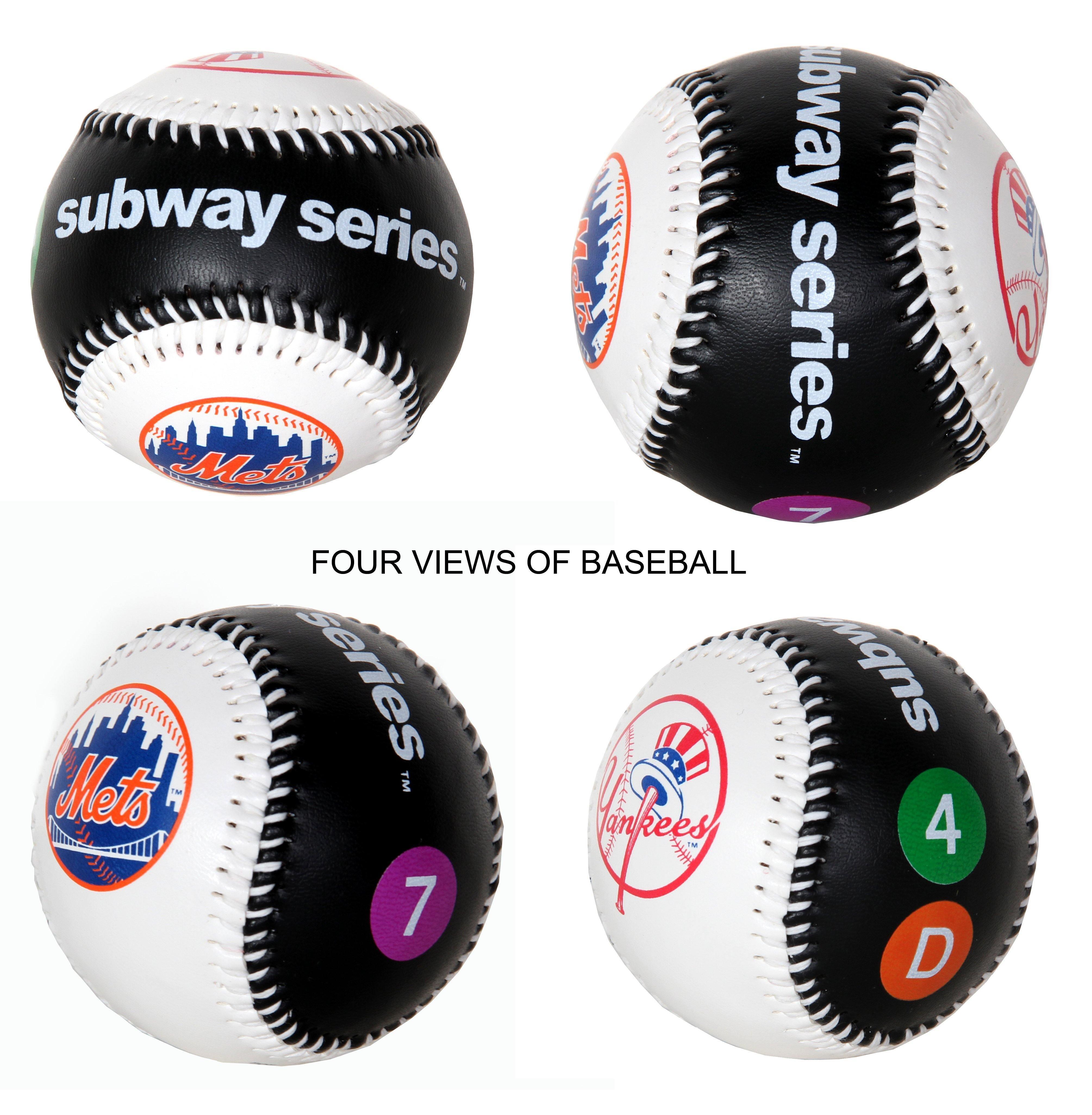 Mets And Yankees NYC Subway Series Baseball