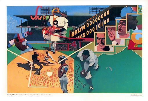 Sold at Auction: 1956 World Series NY Yankees vs LA Dodgers Poster