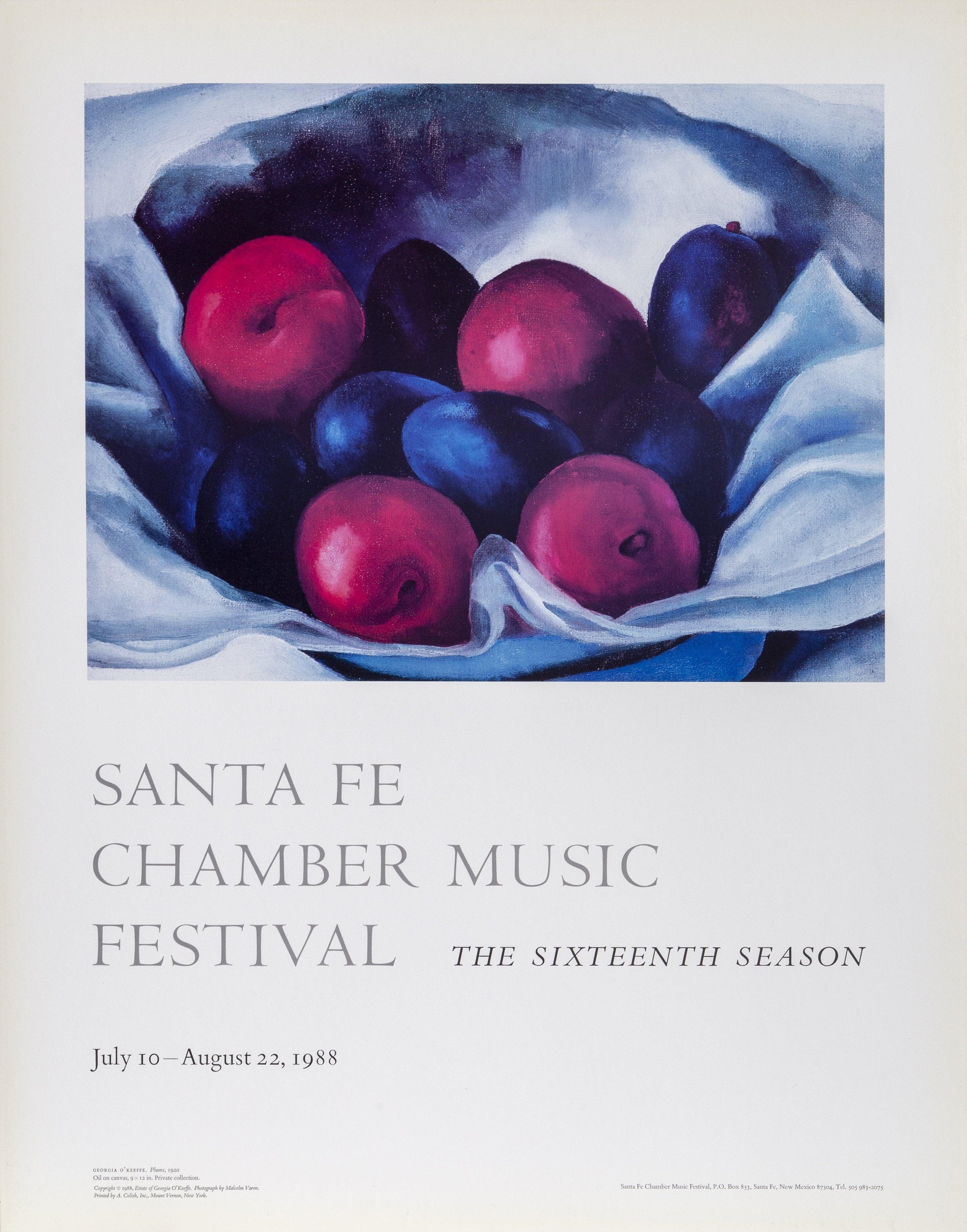 Santa Fe Chamber Music Festival Plums O’Keeffe RoGallery
