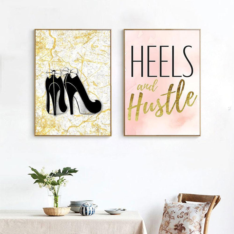 Heels And Hustle Canvas Art Shop Seina