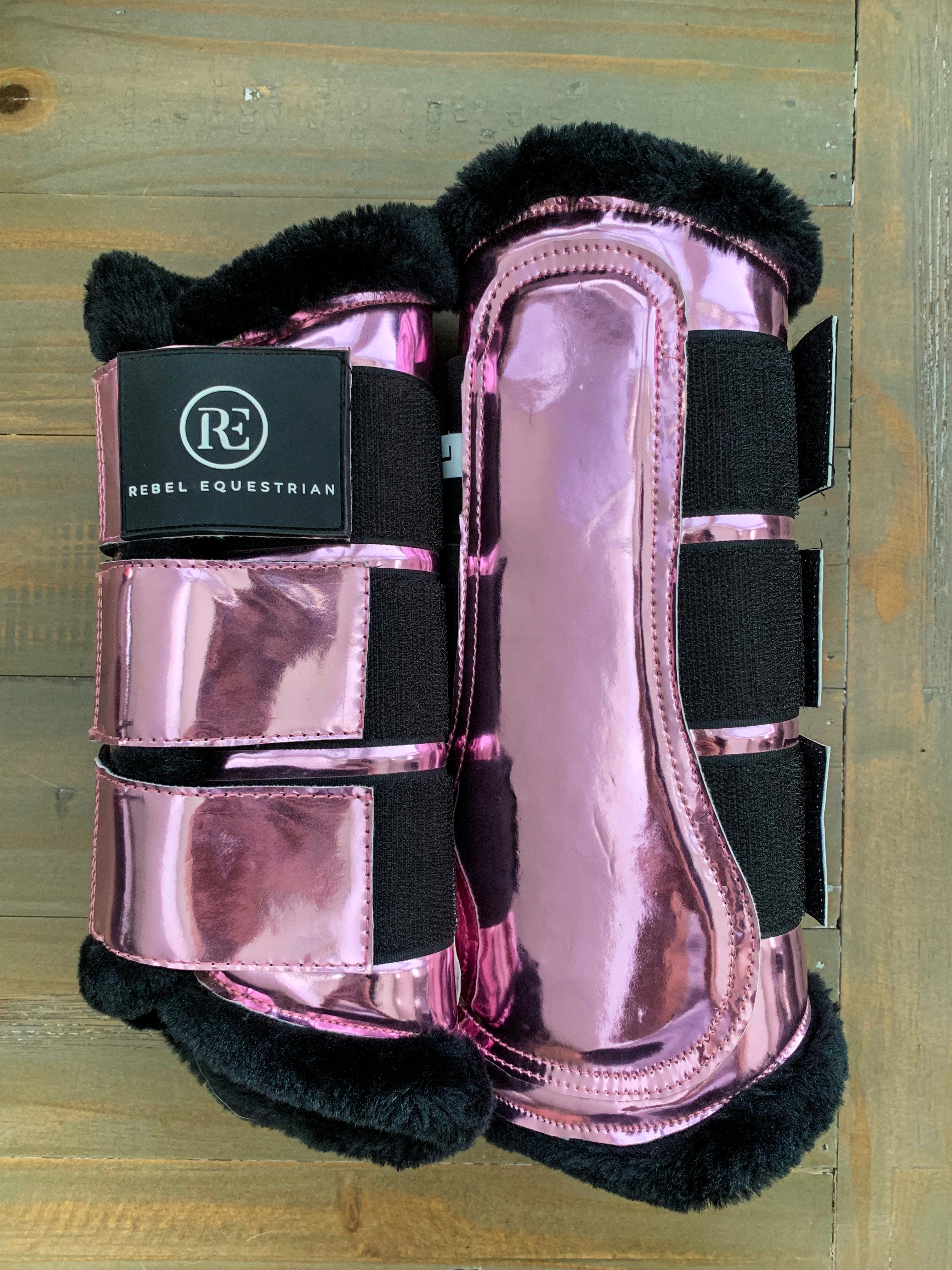 Metallic Pink Brushing Boots | Rebel 