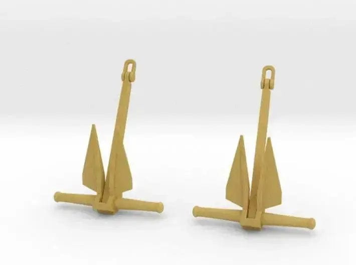 1/160 USN anchor danforth 750kg set