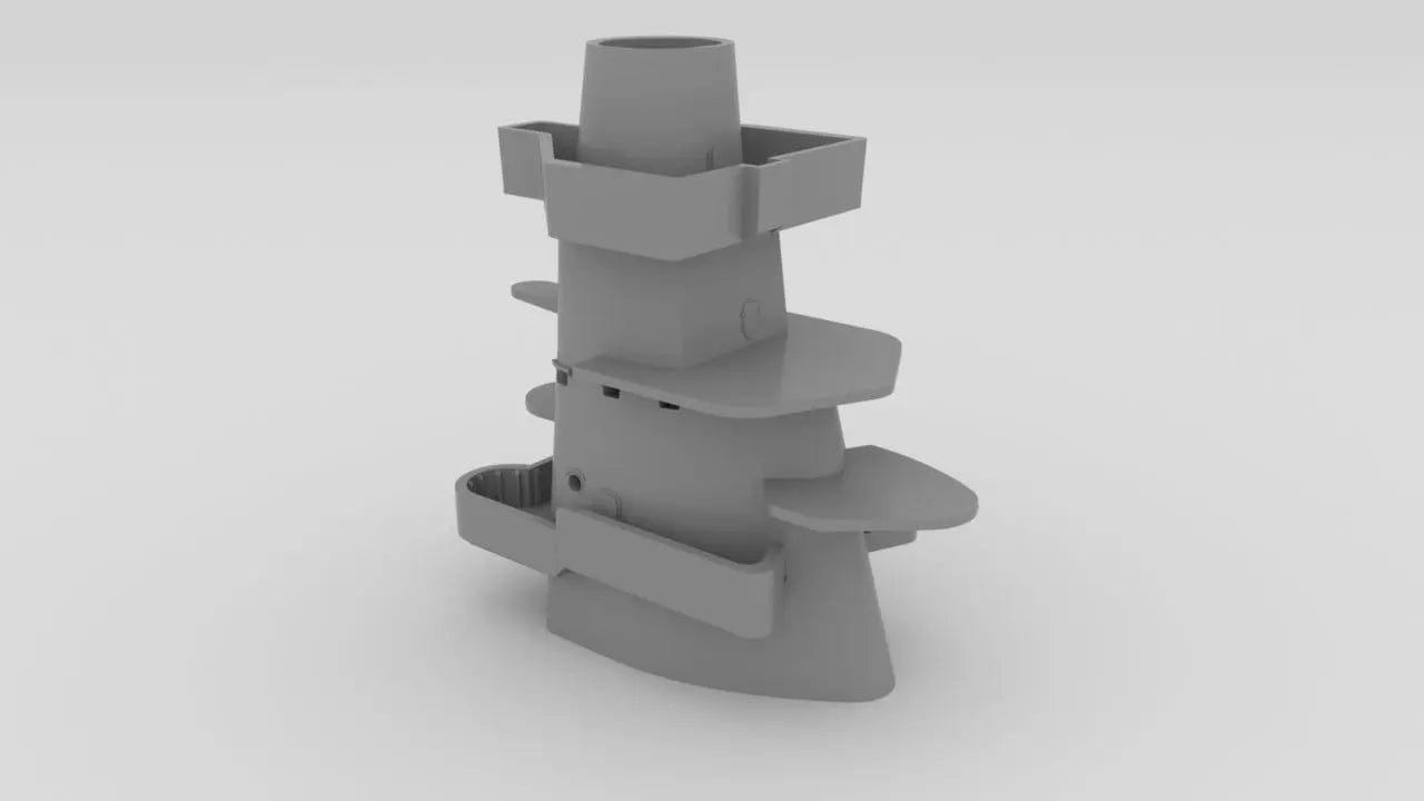 1/192 USN BB59 Tower Above Mk51 platform - distefan 3d print