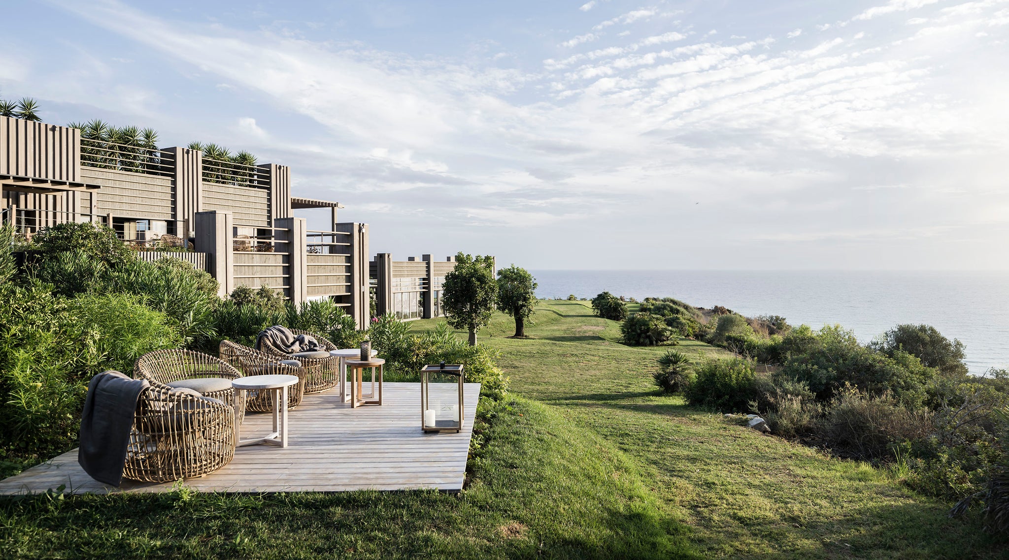 Adler Resort Spa Sicilia featuring Cane-line Nest round chair