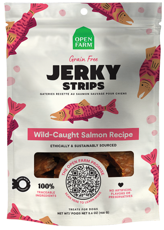 Grain-Free Wild-Caught Salmon Jerky Strips