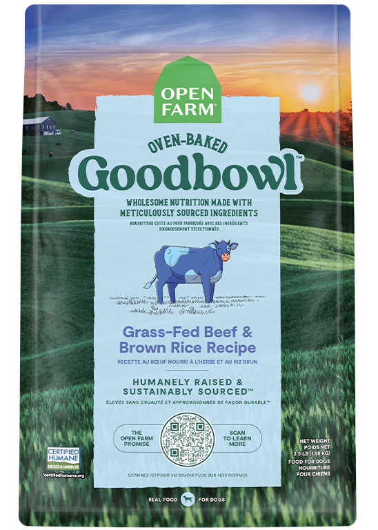 GoodBowl™ Grass-Fed Beef & Brown Rice Recipe for Dogs