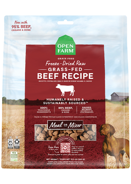Grass-Fed Beef Freeze Dried Raw Dog Food