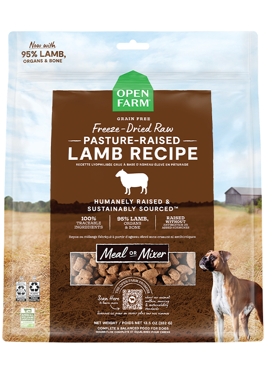 Pasture-raised Lamb Freeze Dried Raw Dog Food