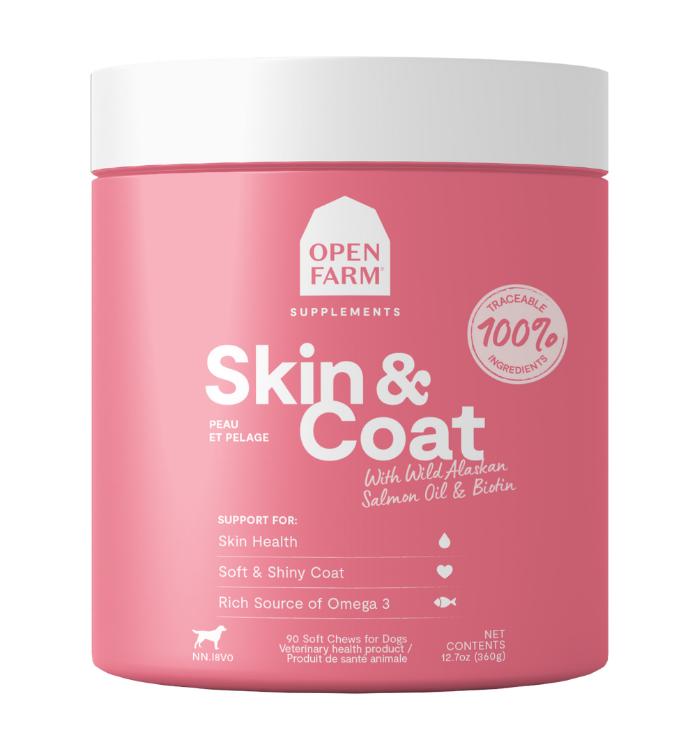 Skin & Coat Supplement Chews for Dogs