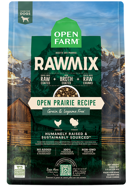 Open Prairie sans grains  RawMix pour chiens