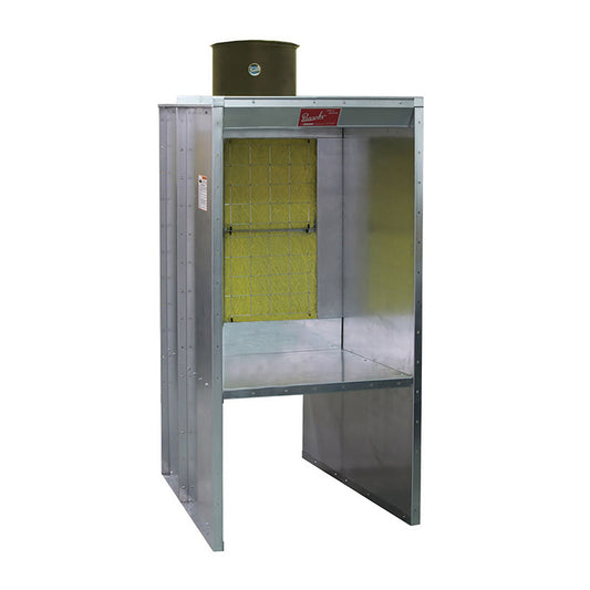 FABSF-3-T1 Paasche Air Brush 3′ Shelf Type Spray Booth Recommended For All Booths With Sparkless Aluminum Blade, Belt Guard, Draft Gauge, and, Set Of Paint Filters 3'4"W X 4'2"D X 8'2"H