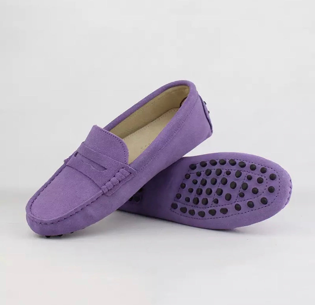 lavender loafers