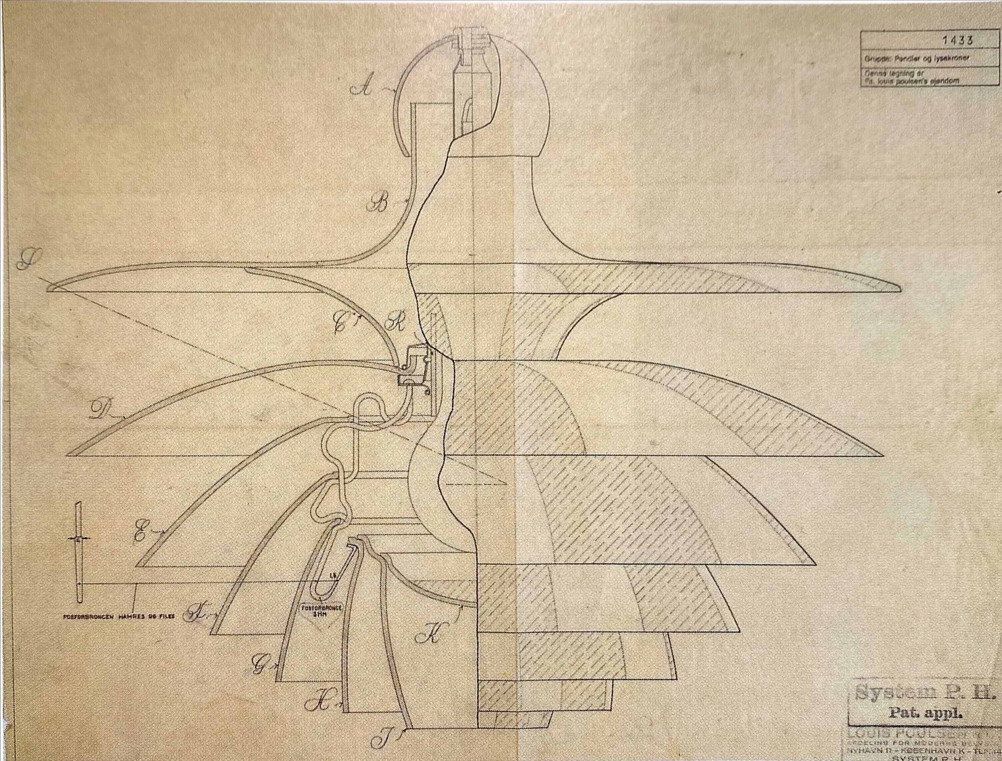 Septima drawing by Poul Henningsen