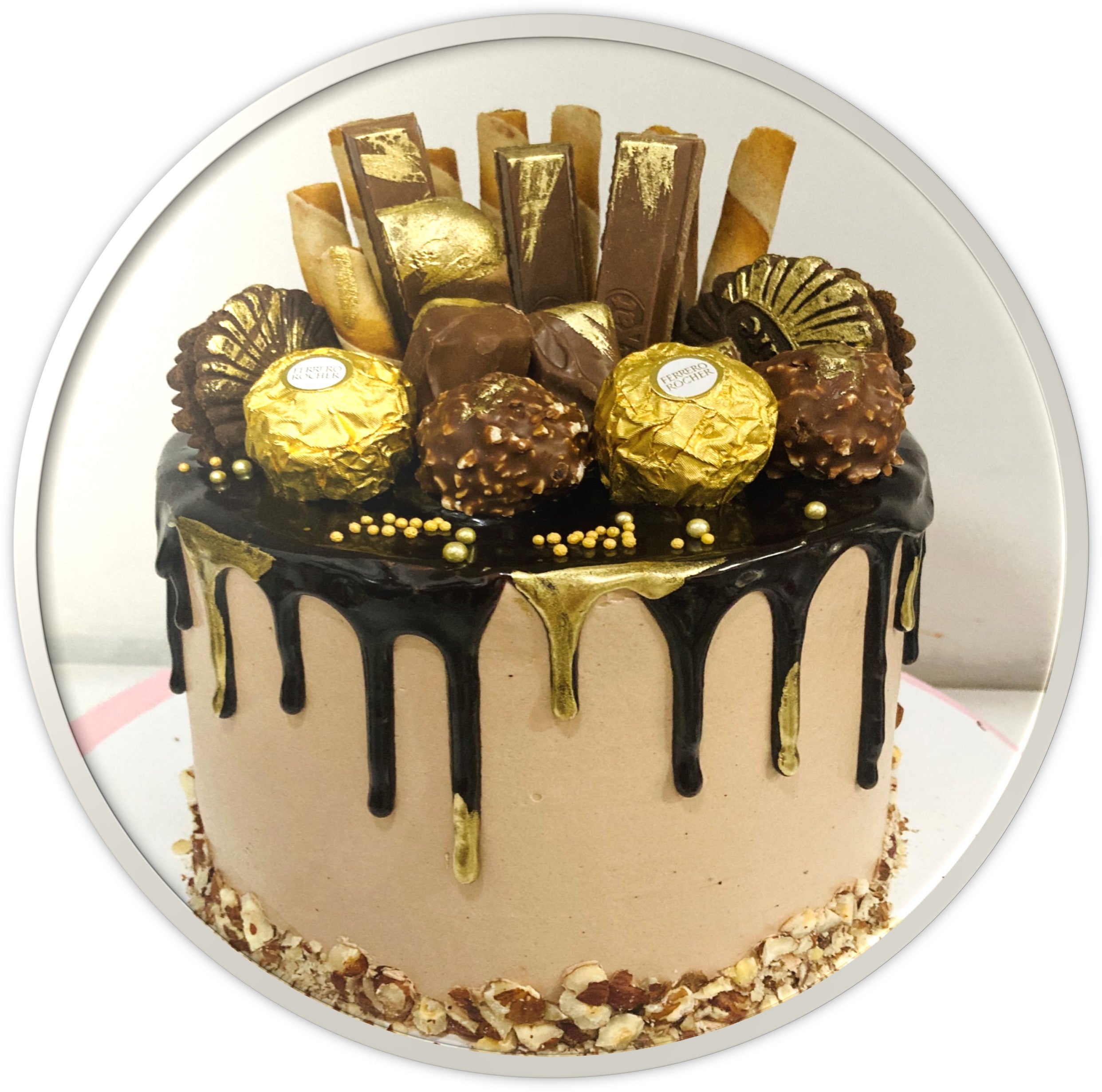 Send Ferrero Rocher Cakes Online @Best Price | Free Delivery