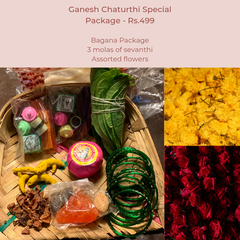 Rose Bazaar, Ganesh Chaturthi, festival, story behing ganesh Chaturthi, curated packages, home delivery, puja/pooja, banana, assorted flowers, mola, garlands, 