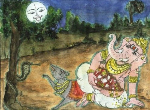 Lord Ganesha cursed moon
