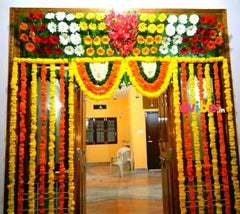 Puja flowers, decorations, Rose bazaar, Marigolds, garlands, loose flowers 