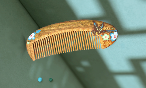 wooden comb