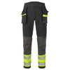 Portwest EV442 EV4 Hi-Vis Stretch Detachable Holster Class 1 Trousers Yellow/Black