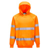 Portwest B304 Hi-Vis Hooded Sweatshirt - Orange