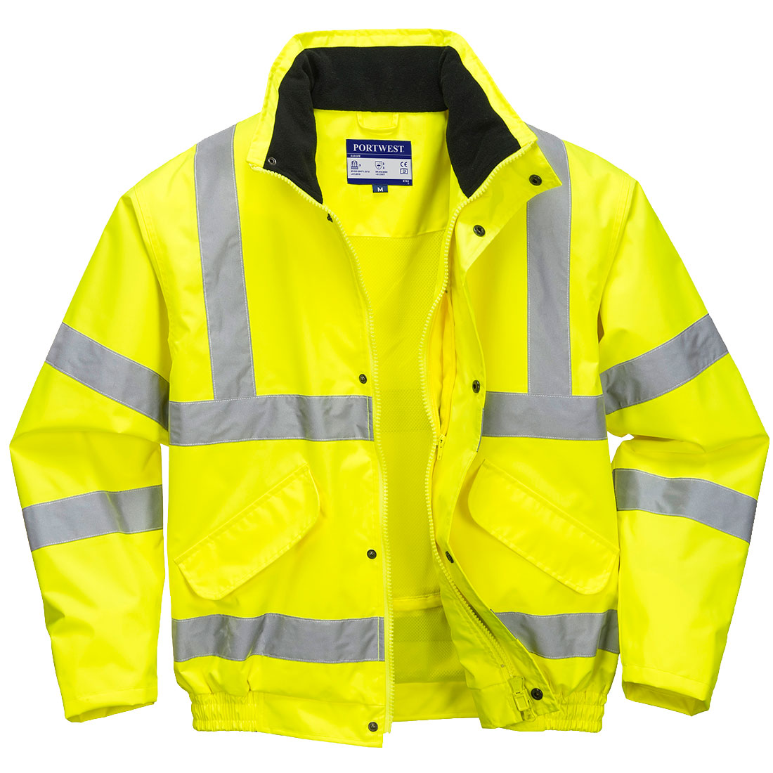 Portwest S464 Contrast Plus Bomber Jacket Yellow