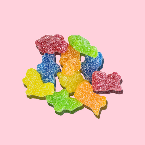 Vegan sour Dino sweets