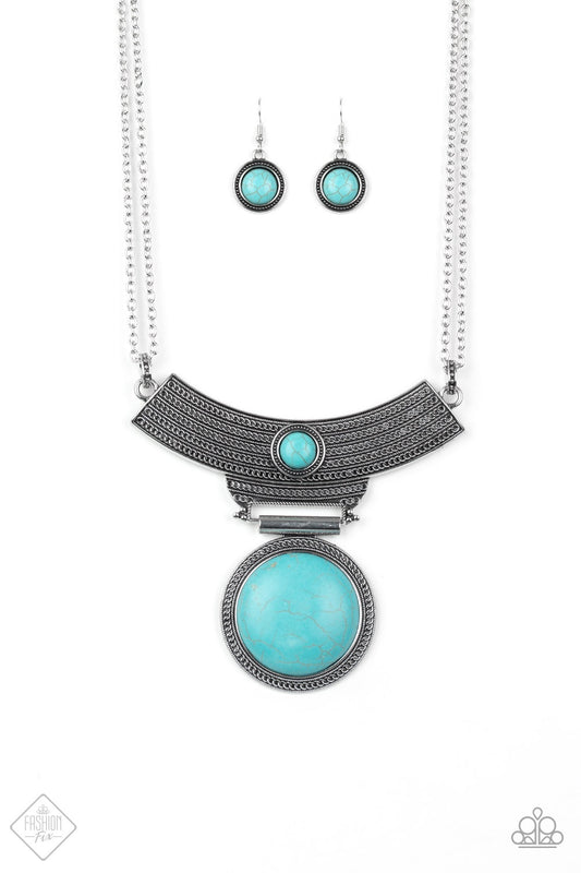 Paparazzi Accessories - Egyptian Spell - Blue Necklace