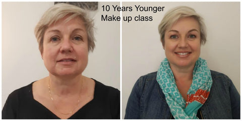 Before and after make up your colours and style