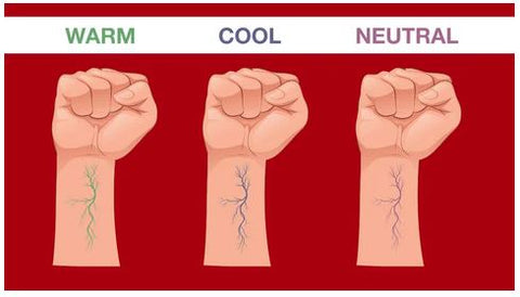 Vein test for colours