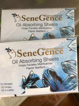 Oil absorbing wipes