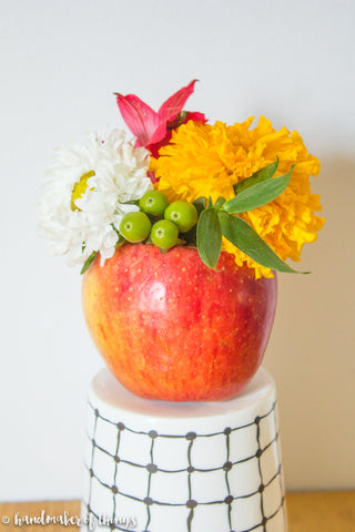 Apple as a vase
