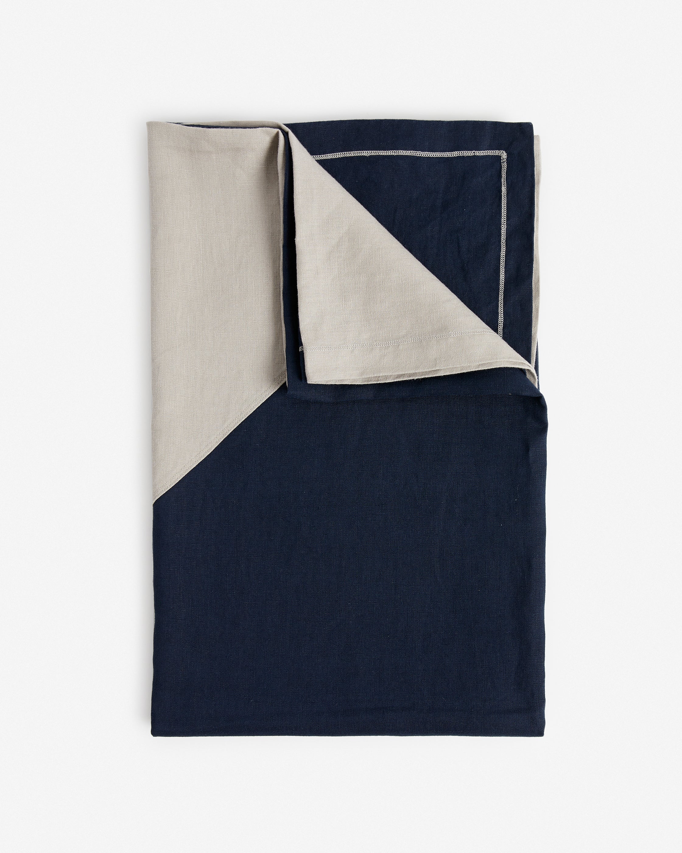 Color Block Beach Blanket - OS Dune/Deep Navy