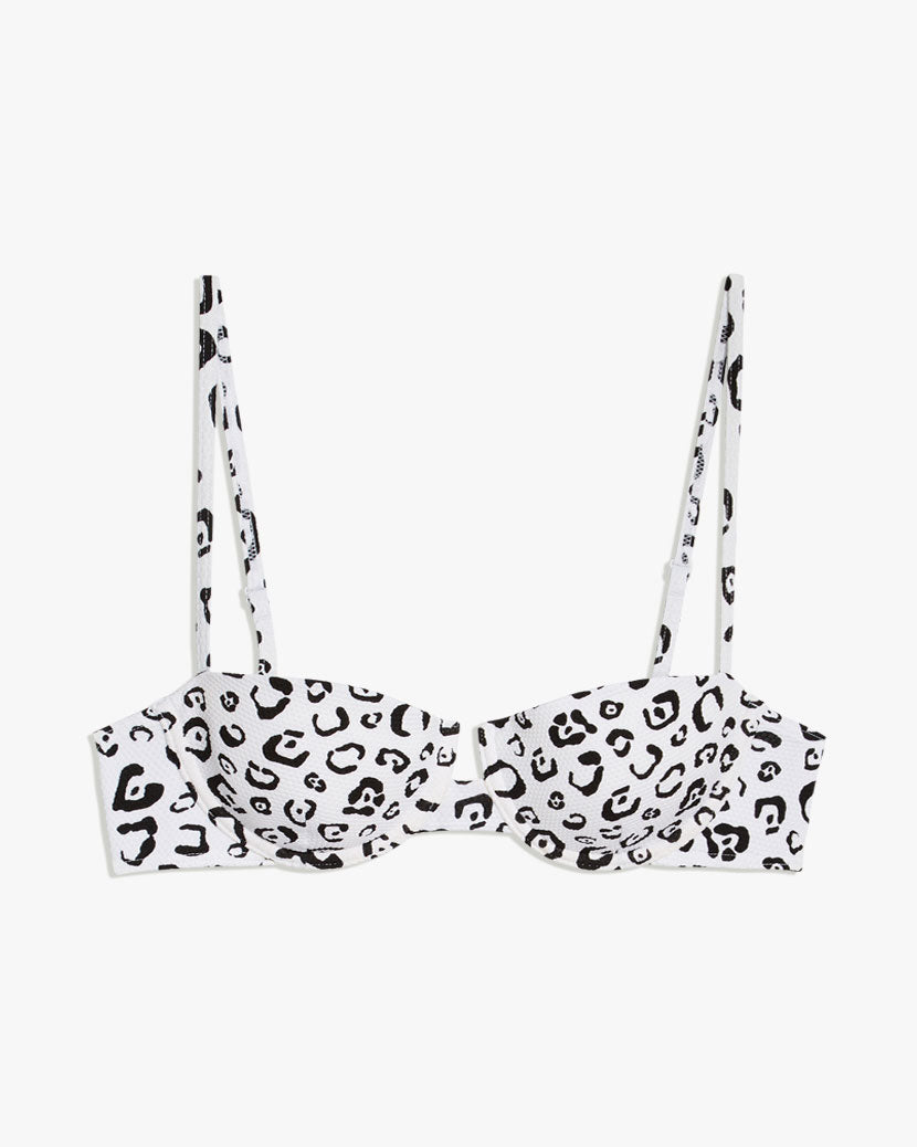 Dalia Printed Pique Top - XS Graphic Leopard