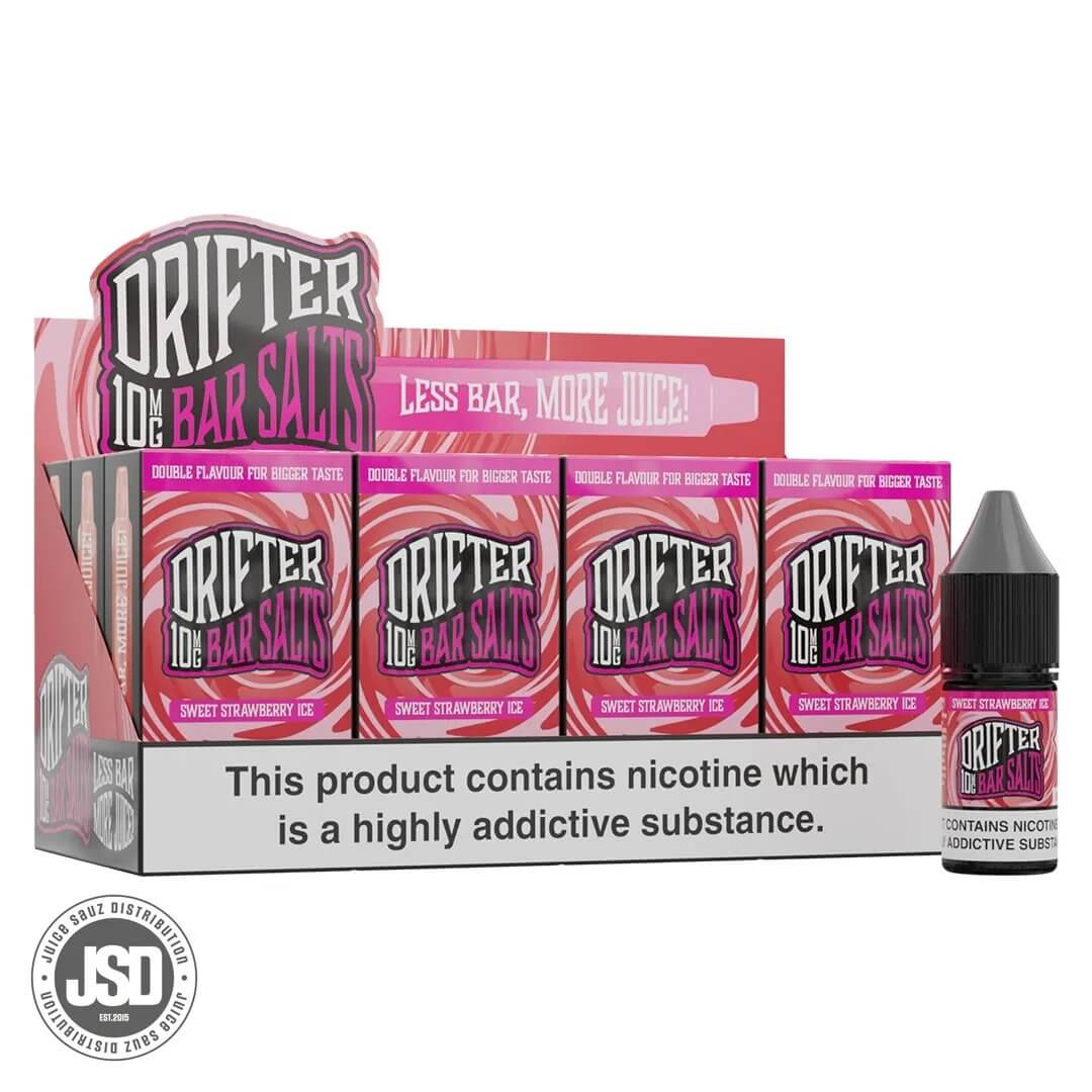 Drifter Bar Salts - Sweet Strawberry Ice (Box of 12)