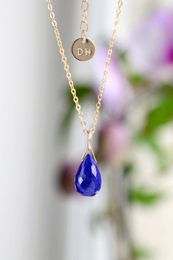 Lapis Lazuli Drop Necklace