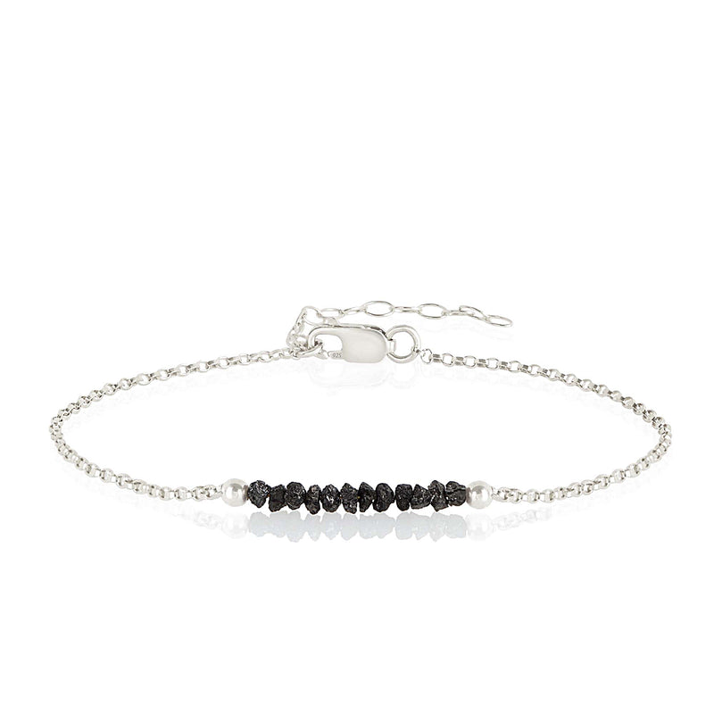 black diamond anklet